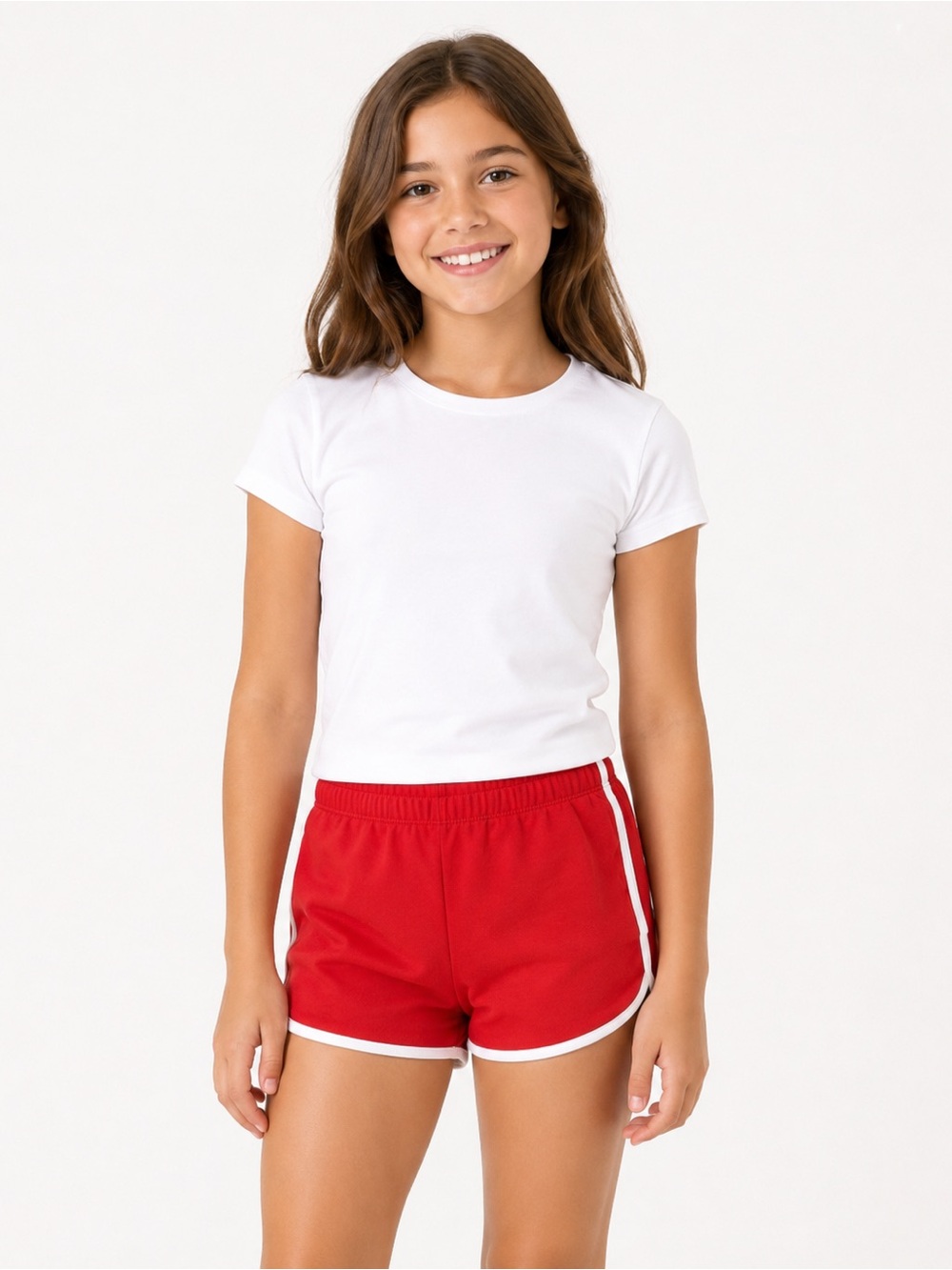 Art Class Red Shorts with White Edging